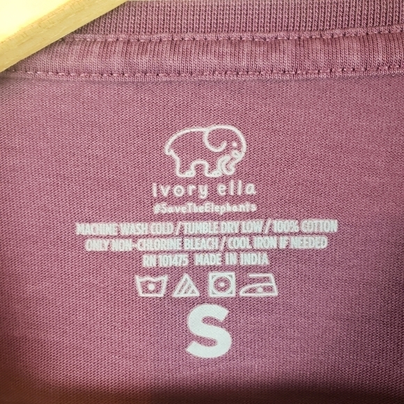 Ivory‎ Ella Long Sleeved Tshirt Purple Size Small - Picture 7 of 9